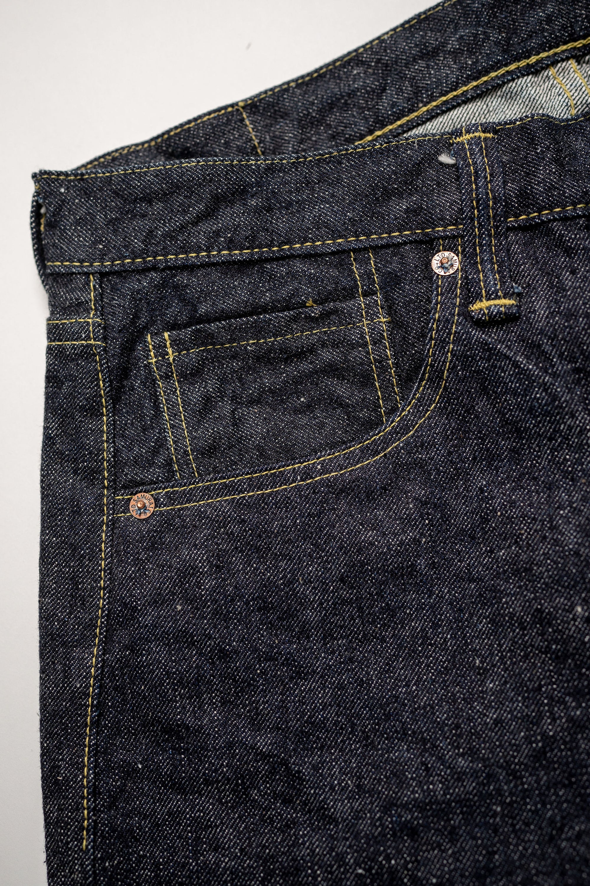Samurai S2000HX 15oz Otokogi Selvedge '44 Style Wide Straight - pocket detail front