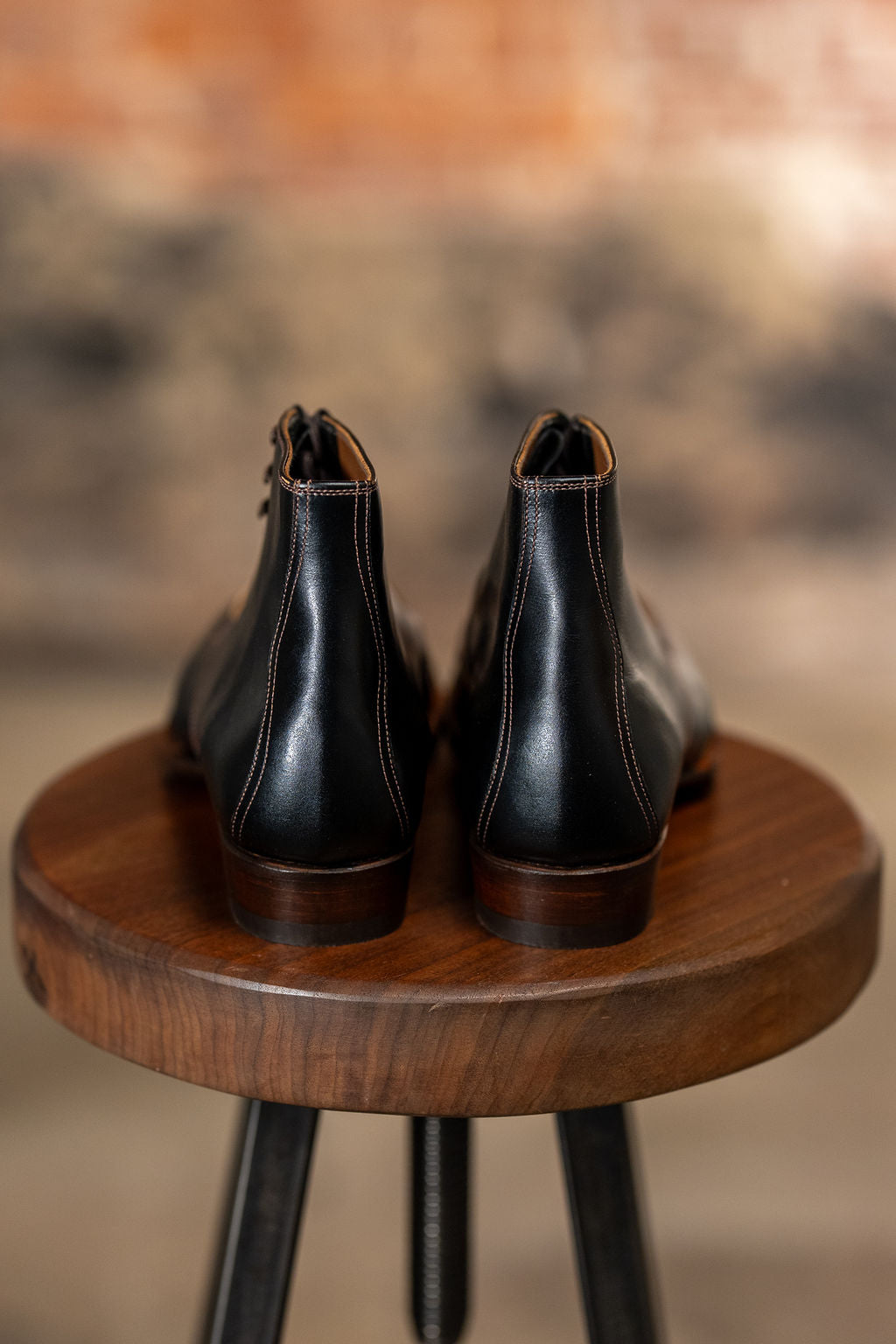 The 2 Monkeys Sportif - Black French Calfskin