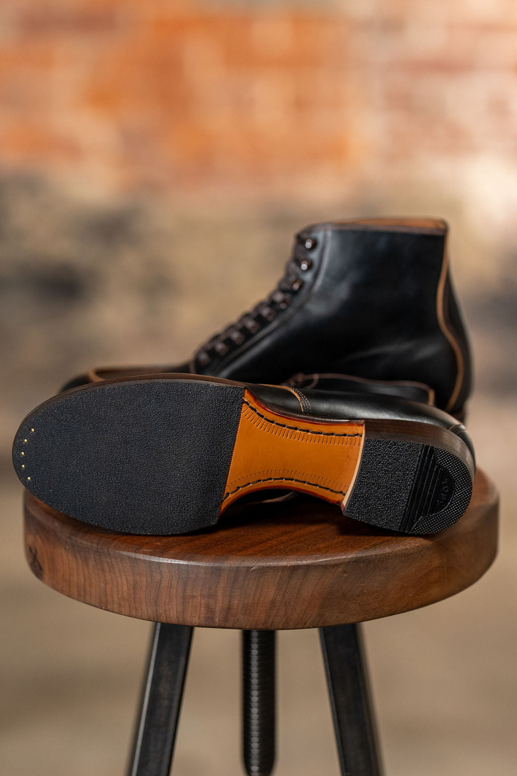 The 2 Monkeys Sportif - Black French Calfskin