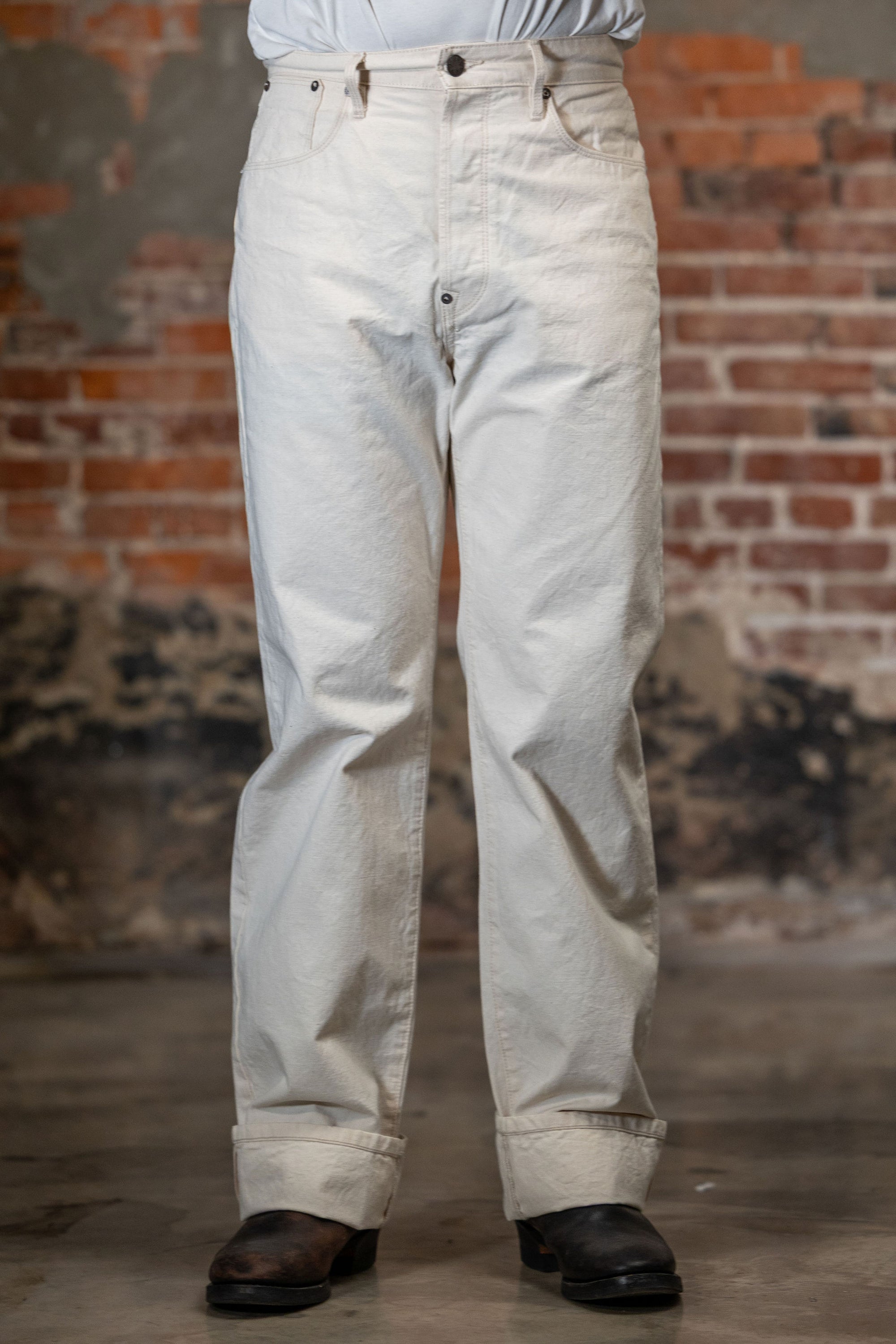 Freenote Cloth Modesto Buckleback - 11oz Natural Canvas