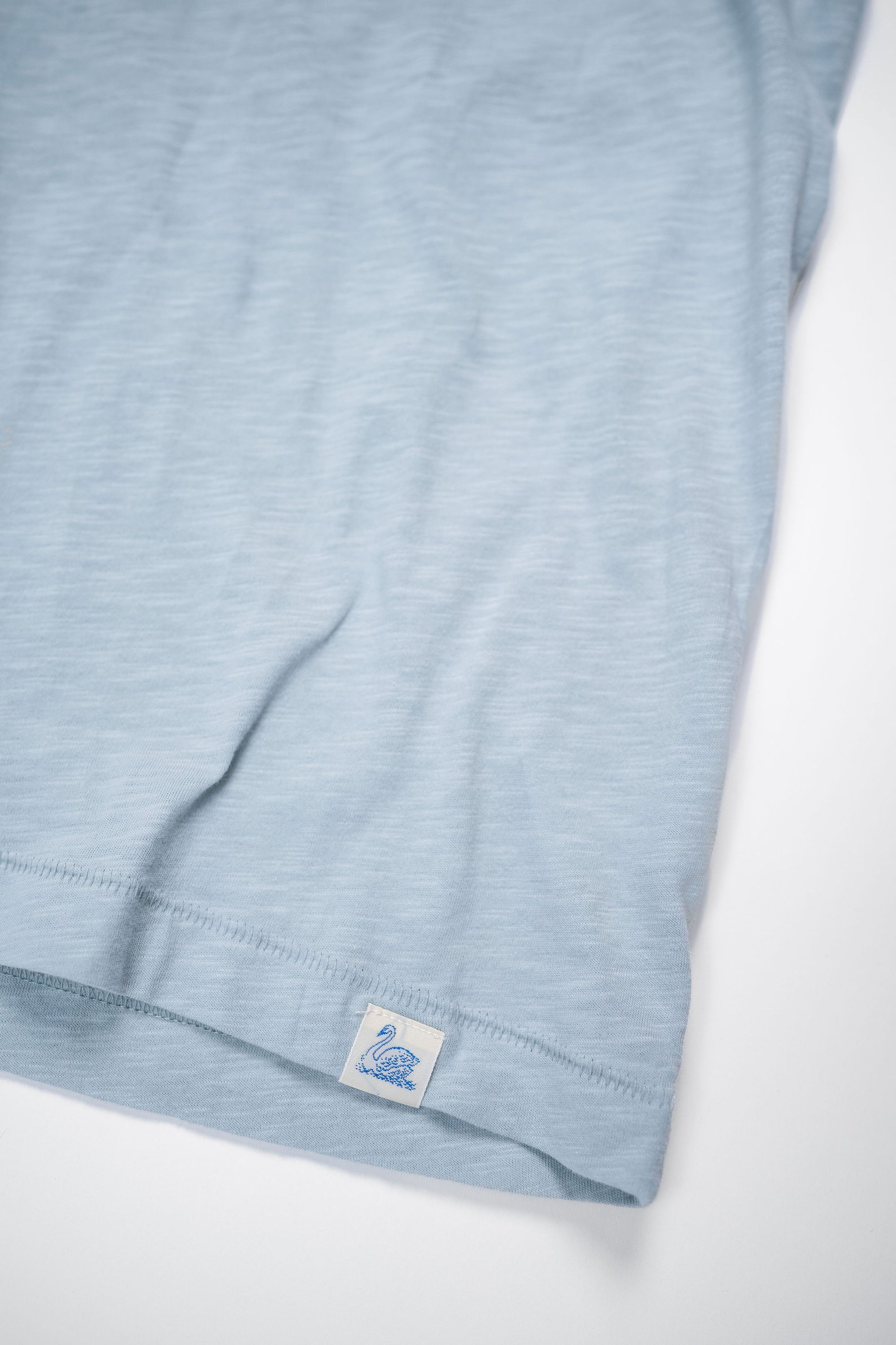 Merz b. Schwanen SCT04 Good Basics 4.9oz Relaxed Fit Pima Slub T-Shirt - Ice