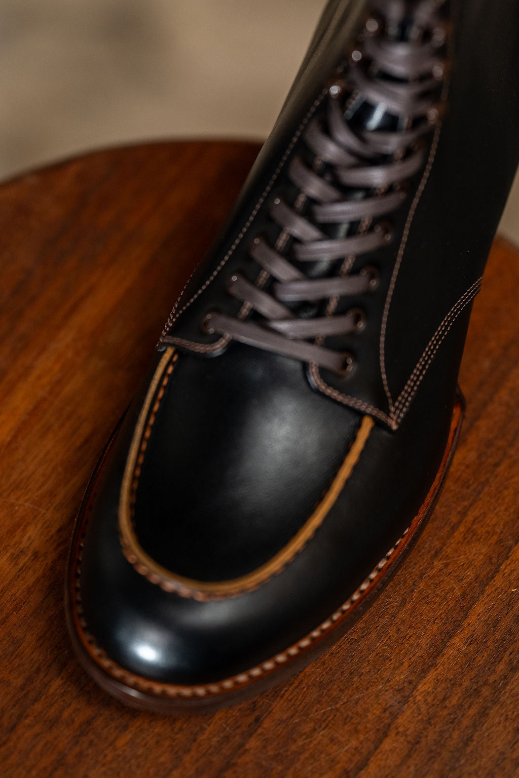 The 2 Monkeys Sportif - Black French Calfskin