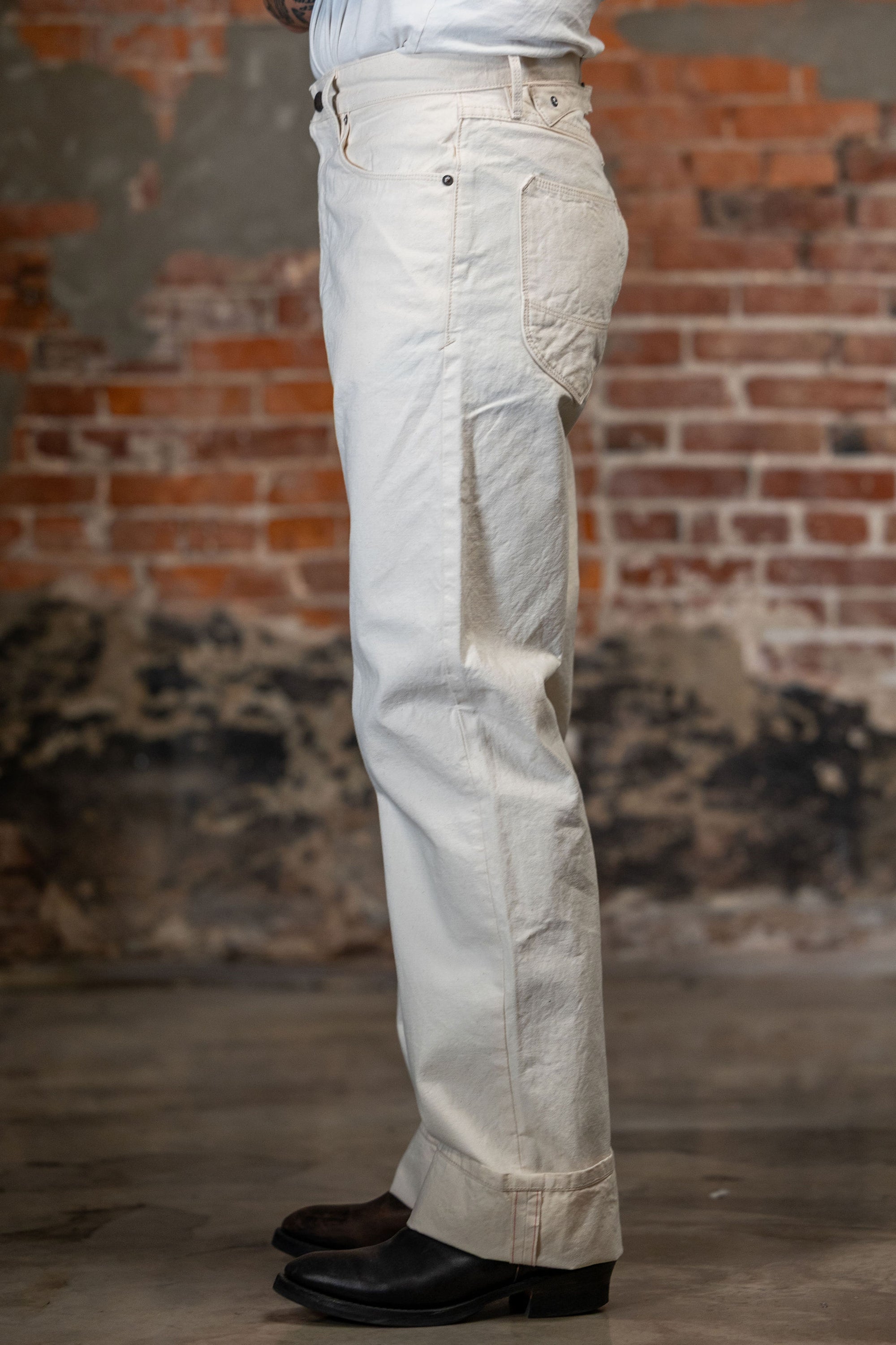 Freenote Cloth Modesto Buckleback - 11oz Natural Canvas