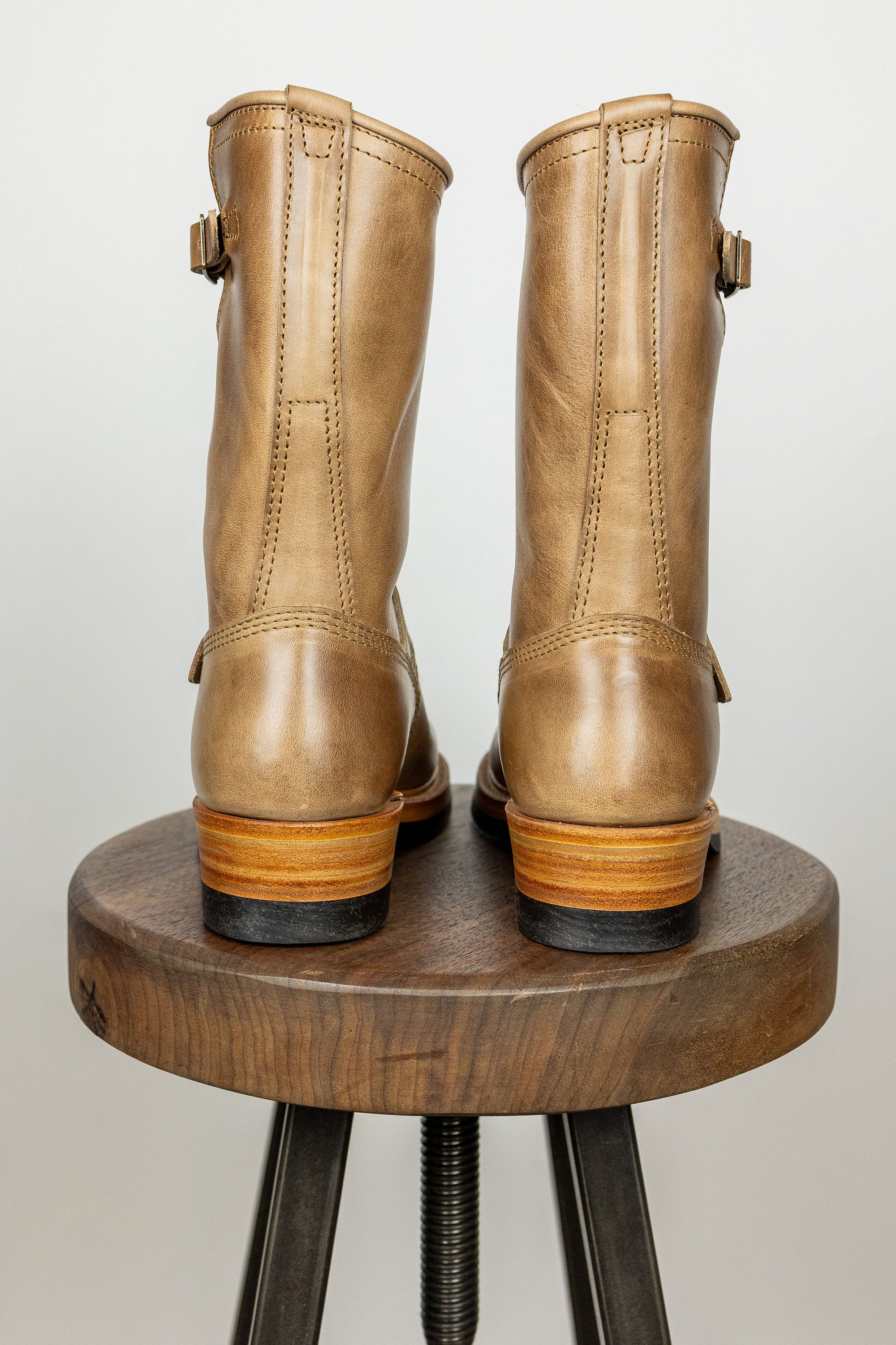 John Lofgren Wabash Engineer Boots - Horween CXL Natural