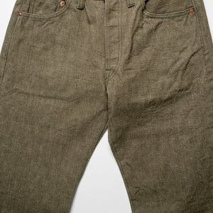 Samurai S0170GNX 17oz Uguisu Denim - Straight Tapered - flat lay front