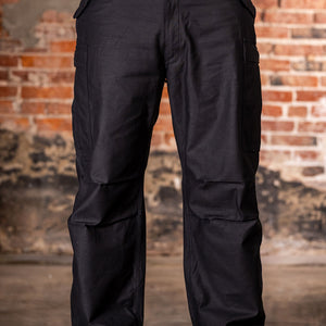 Buzz Rickson's BR42592 William Gibson Black M-51 Trousers - On model, facing camera