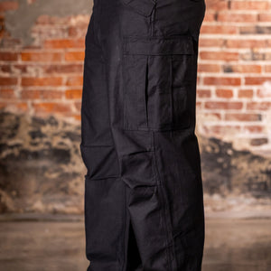 Buzz Rickson's BR42592 William Gibson Black M-51 Trousers - On model, facing side
