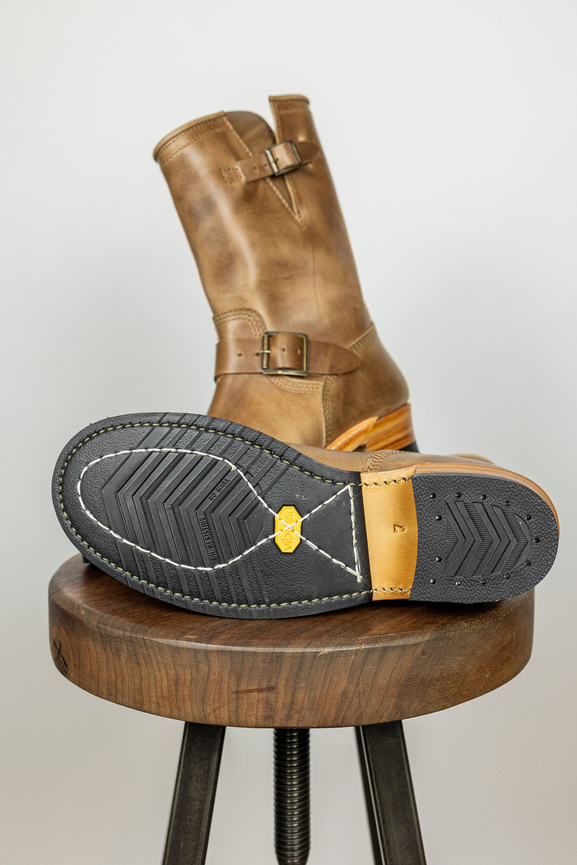 (Pre-Order SS26) John Lofgren Wabash Engineer Boots - Horween CXL Natural