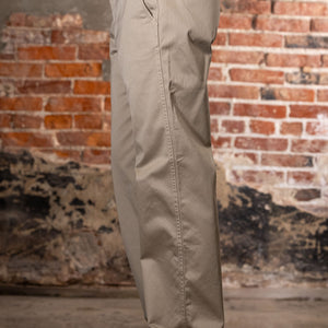 TCB Jeans Stay Gold Chino - 41 Khaki. on model side profile