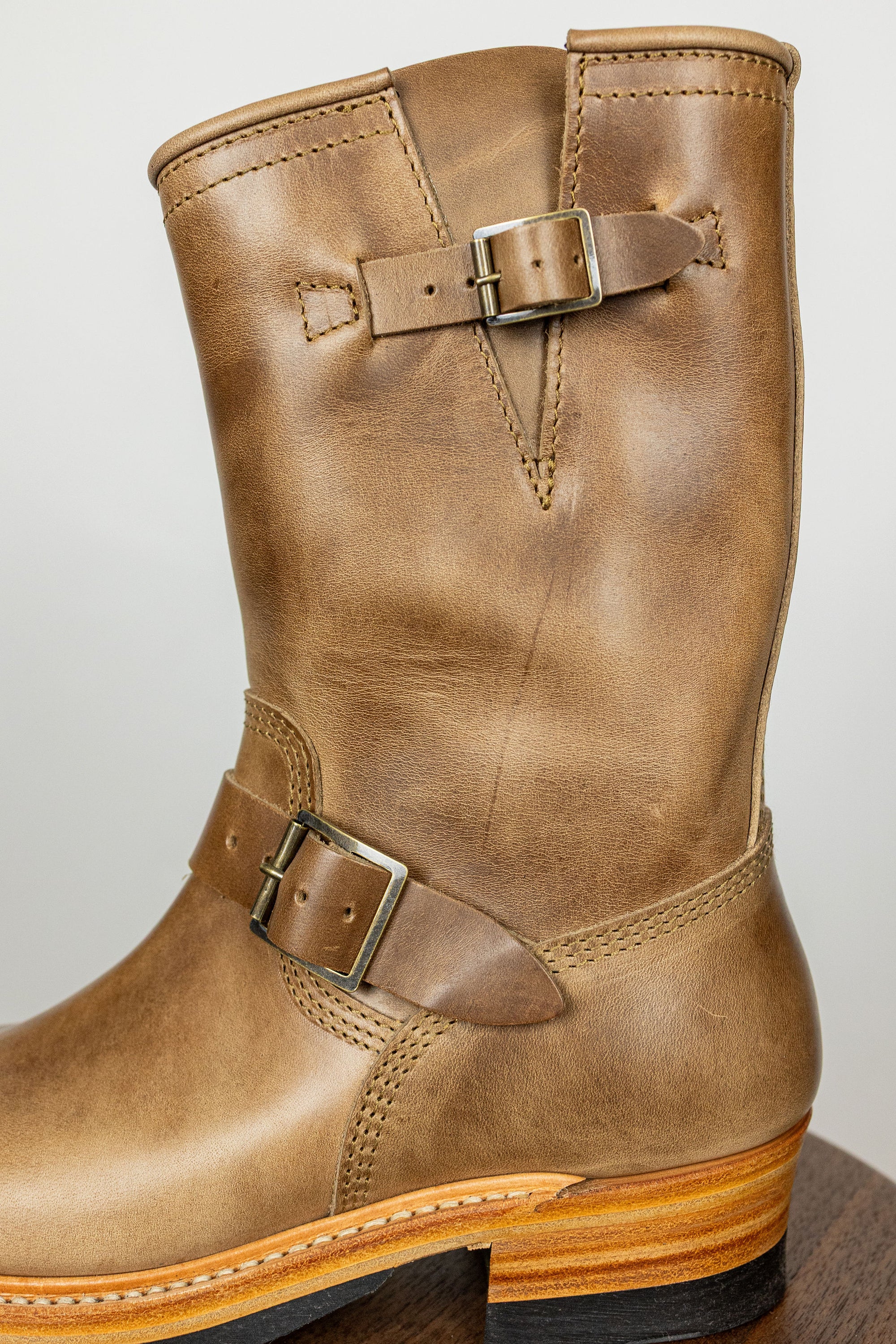 (Pre-Order SS26) John Lofgren Wabash Engineer Boots - Horween CXL Natural