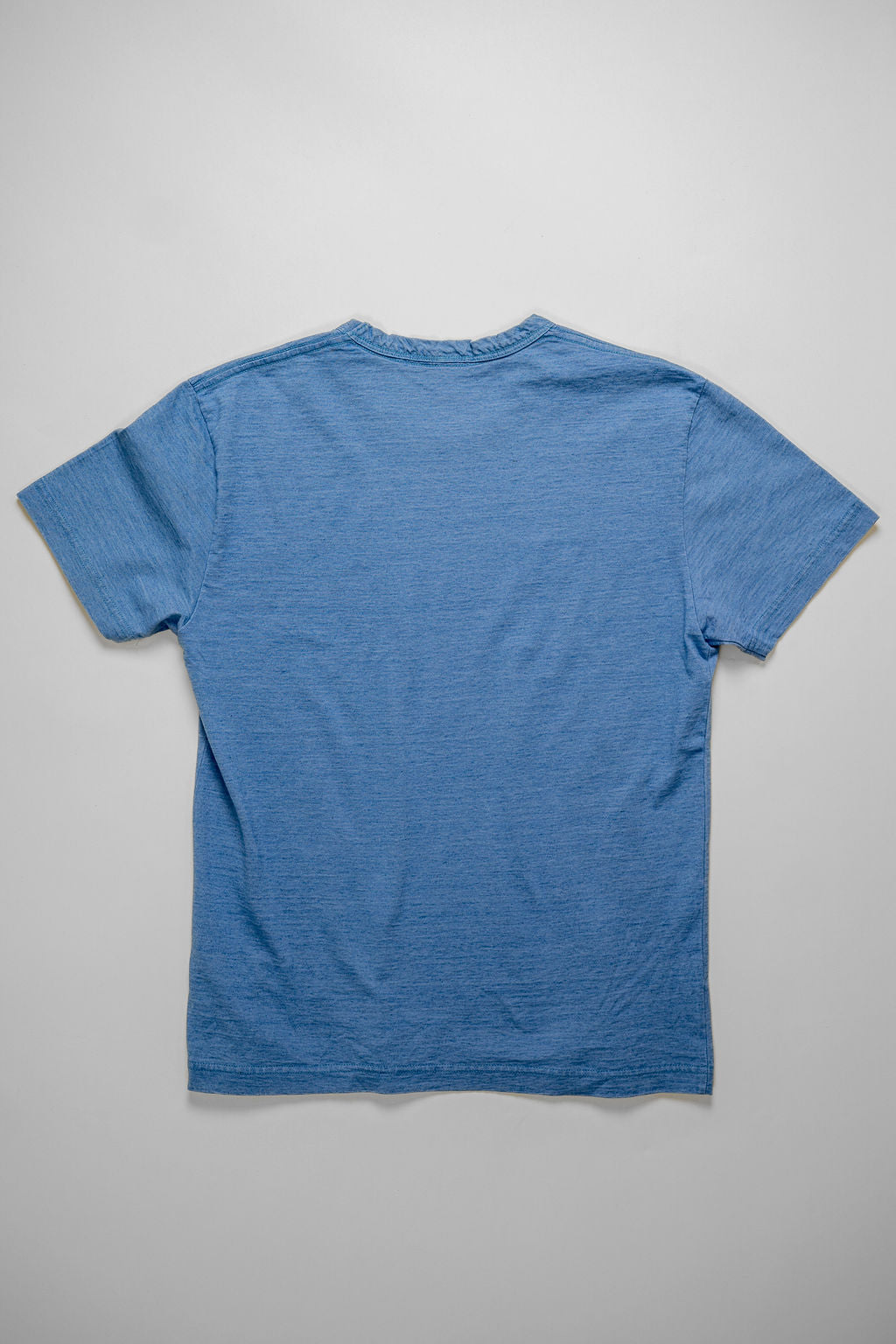 Pure Blue Japan SS-5011-P Indigo Jersey Crew Neck T-shirt - Pale Indigo
