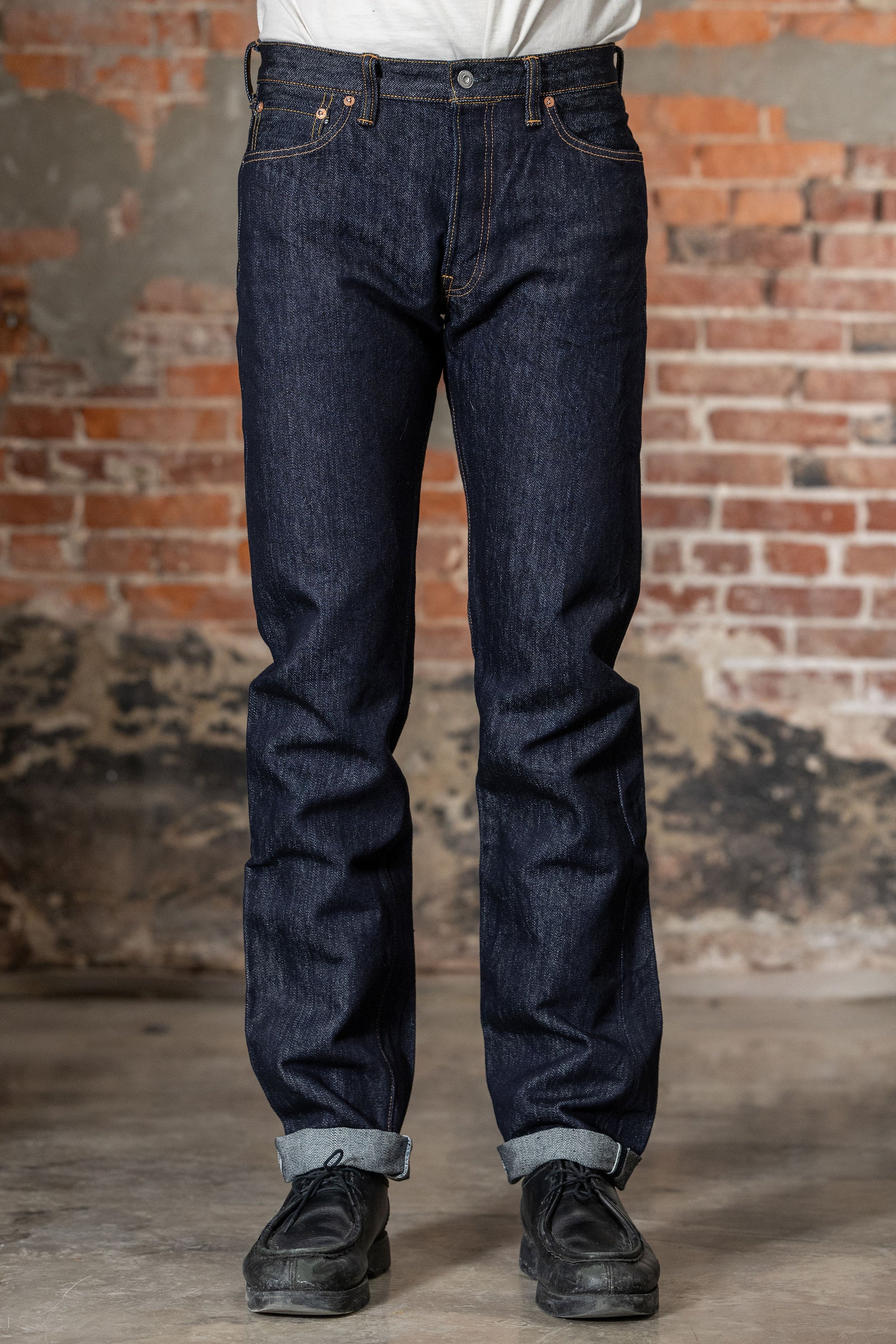 Samurai S0710XX-WASHI Slim Straight Model - 15oz Washi - Front View