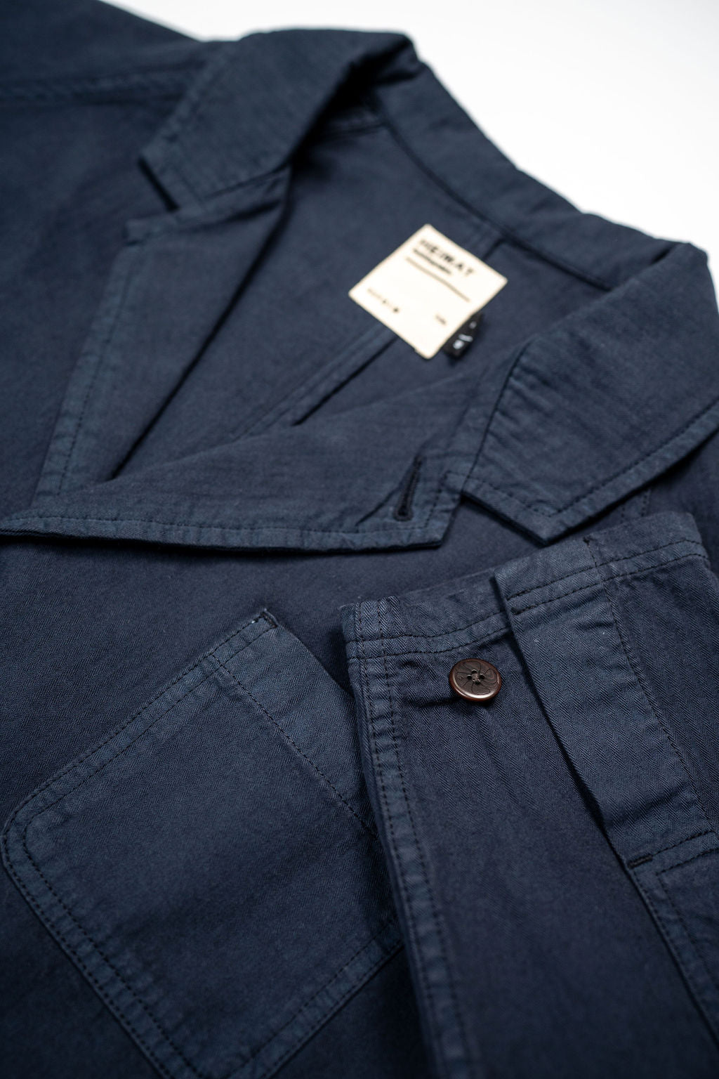 Heimat Textil Artist Blazer Herringbone - Ink