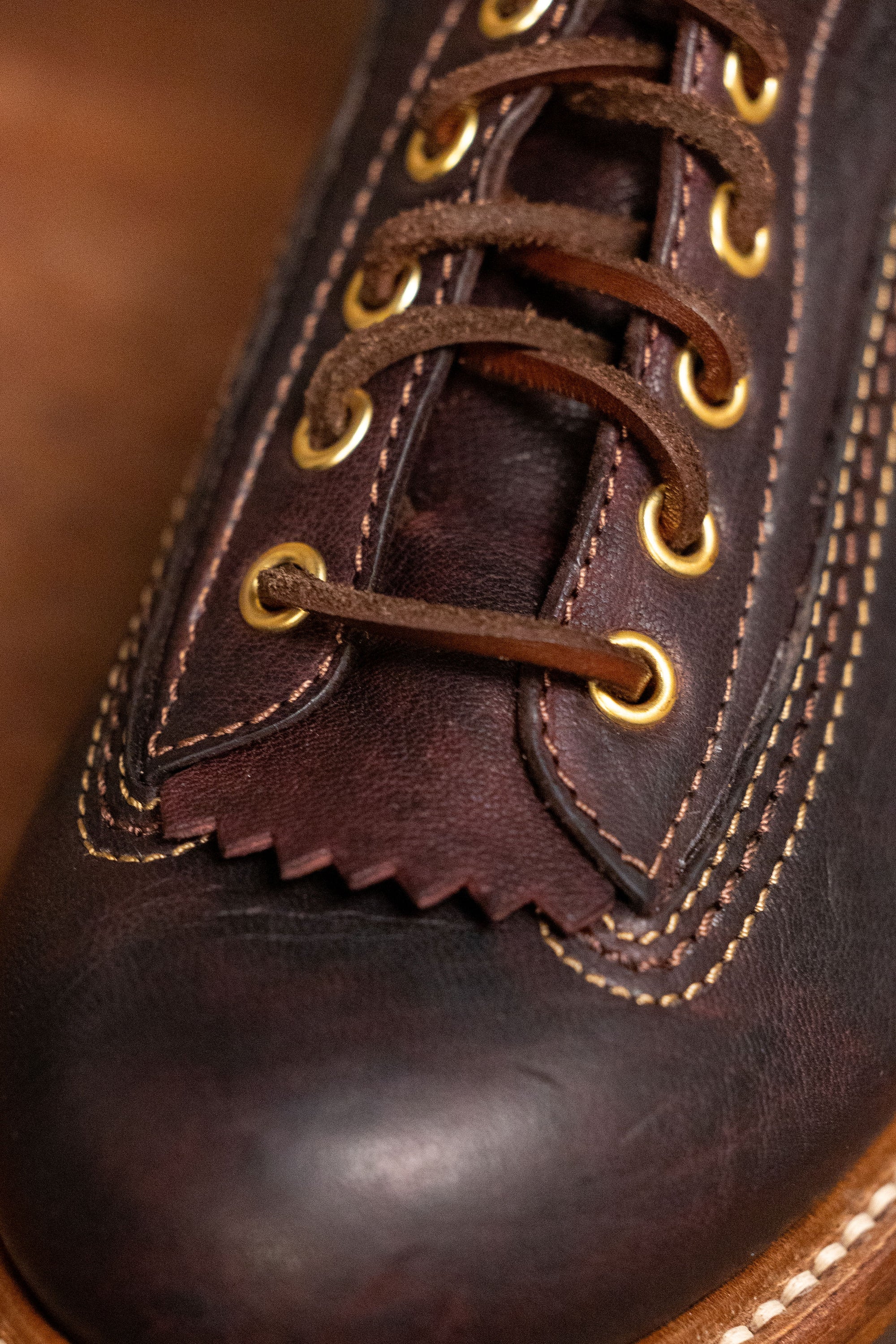 John Lofgren Donkey Puncher Boots - Burnt Dark Brown Ezo Shika Deerskin