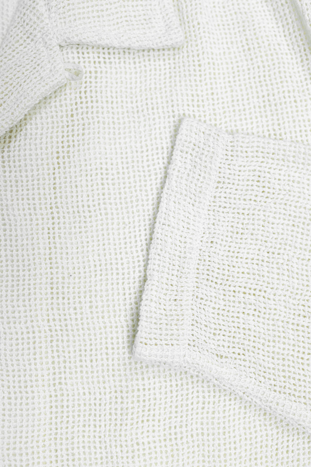 3sixteen Loop Collar Shirt - Ecru Mesh