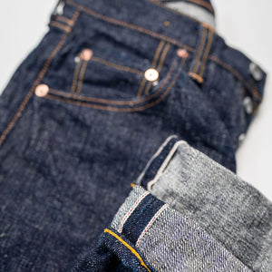 Samurai S211VX Benkei Relaxed Tapered Denim - 17oz Bushido Denim - Cuff details
