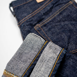 Samurai S211VX Benkei Relaxed Tapered Denim - 17oz Bushido Denim -  Cuff details