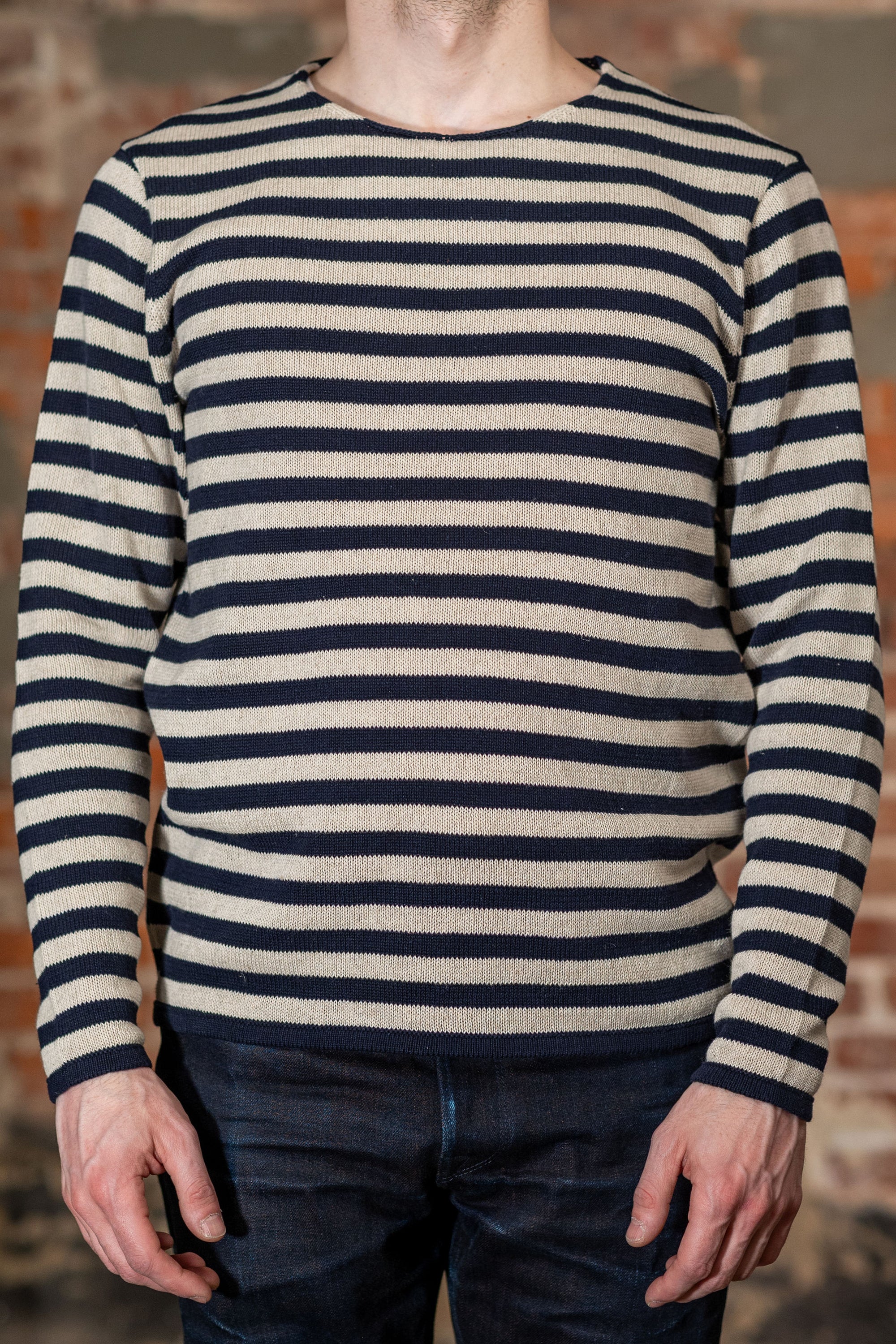 Heimat Textil Jailhouse Harbor Sweater - Ink/Seashell