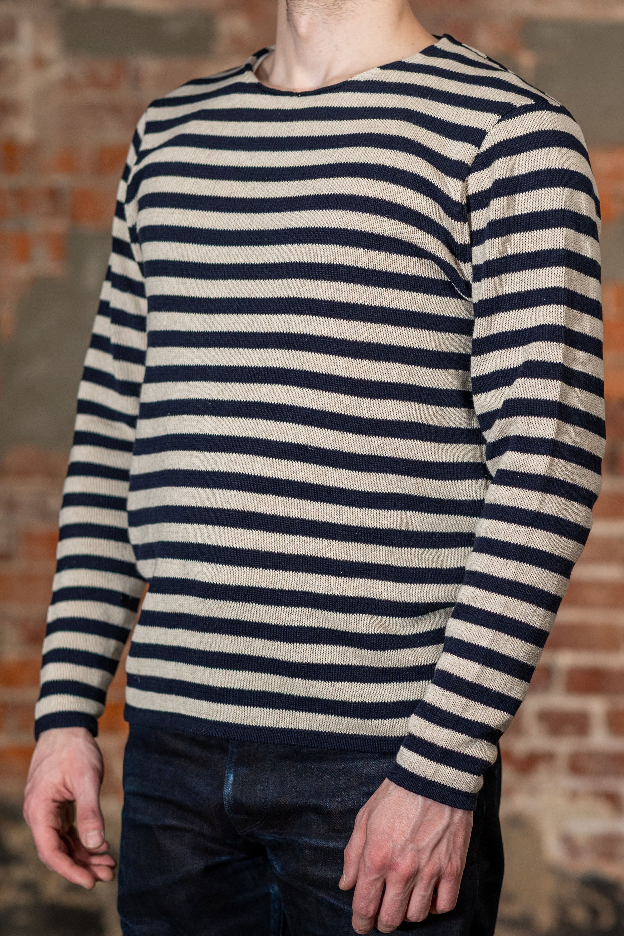 Heimat Textil Jailhouse Harbor Sweater - Ink/Seashell