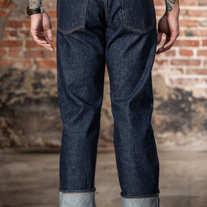 TCB Jeans 50's Jeans - 13.50z Denim One Wash. on model back profile