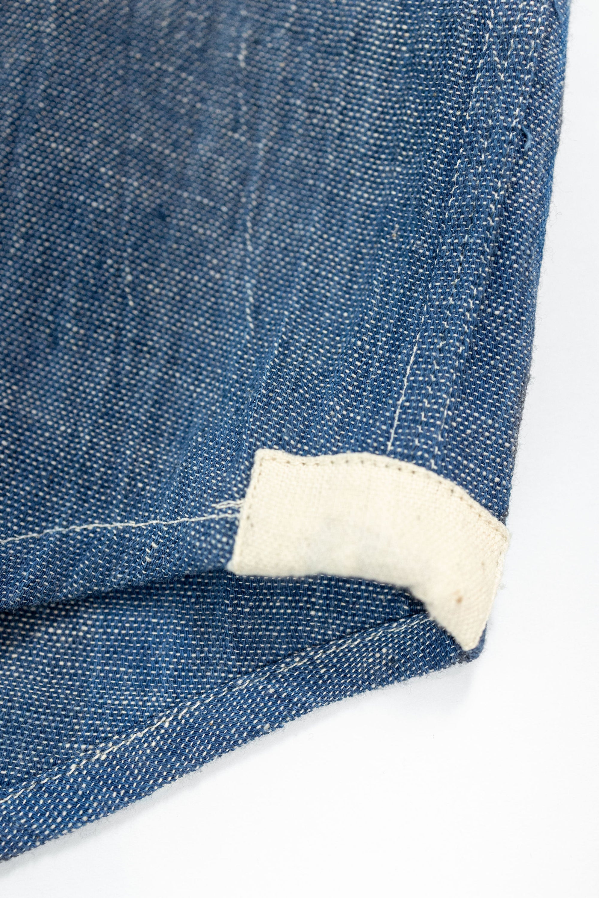 Indi + Ash L/S Smith Workshirt - Indigo/Natural