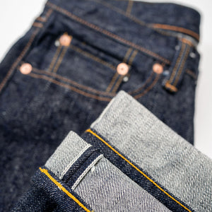 Samurai S710XX19ozII 19oz Kiwami Selvedge Denim - selvedge cuff details