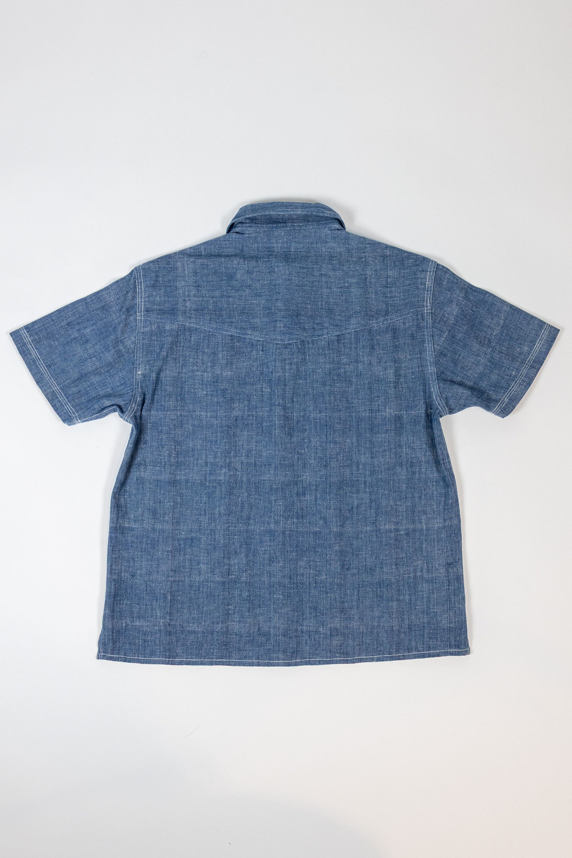 Indi + Ash S/S Marc Shirt - Indigo/Natural