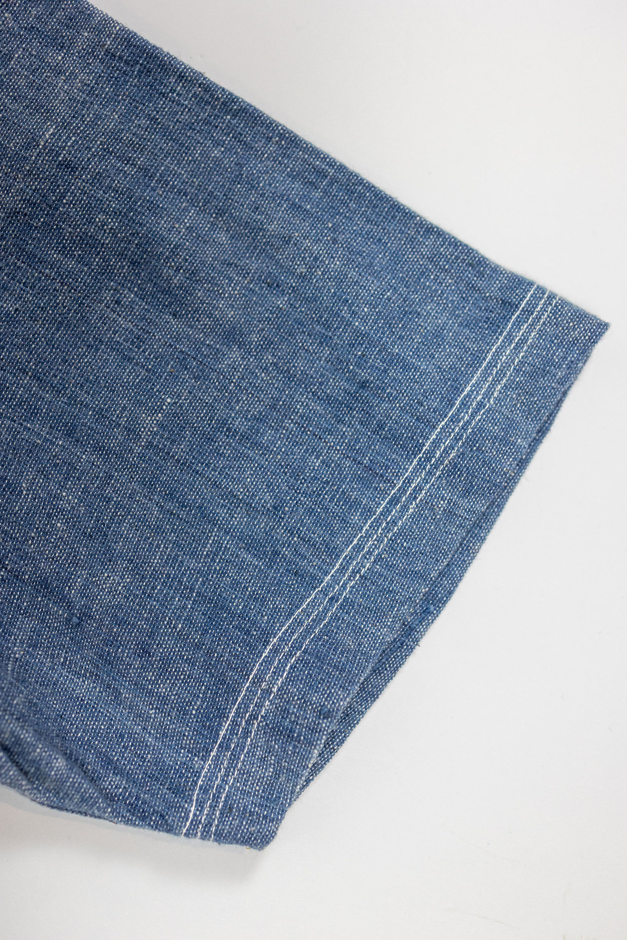 Indi + Ash S/S Marc Shirt - Indigo/Natural