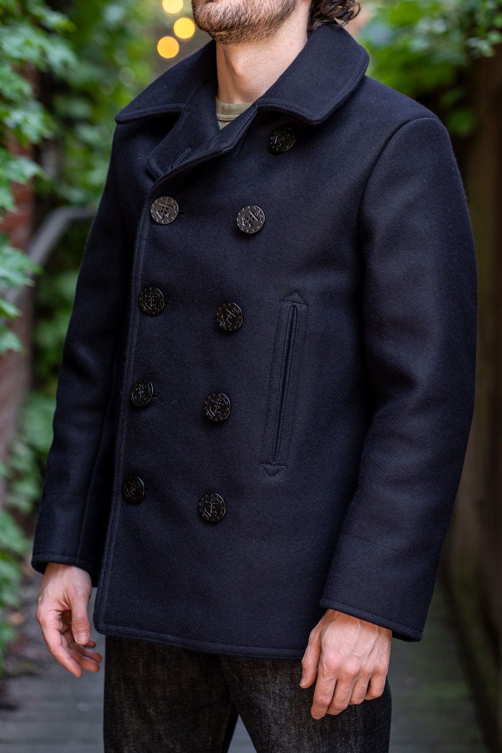 Buzz Rickson's BR11554 Pea-Coat “Naval Clothing Factory” - Navy