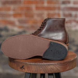alden mocc toe boots - view of sole 