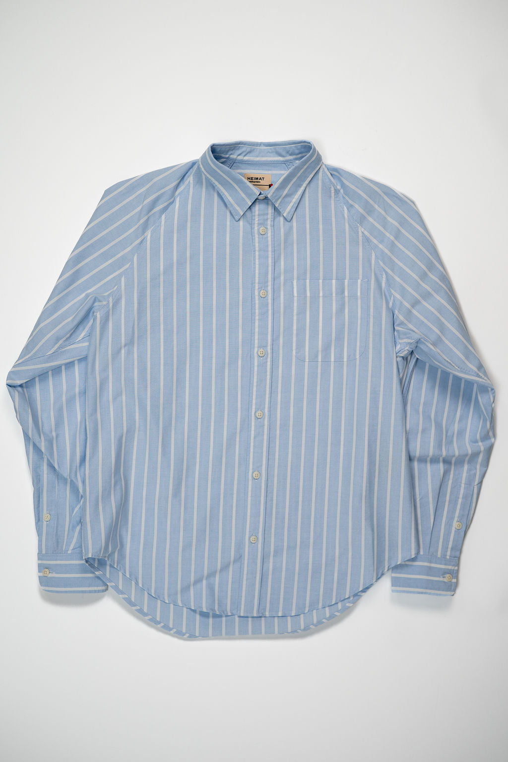 Heimat Textil Artist Shirt - Trail Blue / Seashell Reverse Stripe