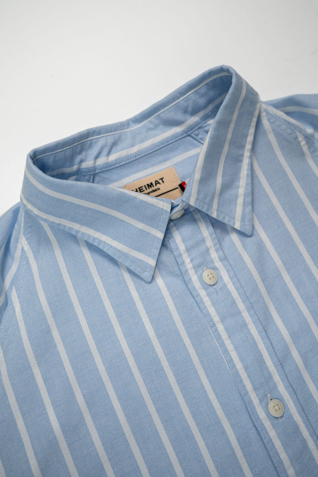 Heimat Textil Artist Shirt - Trail Blue / Seashell Reverse Stripe