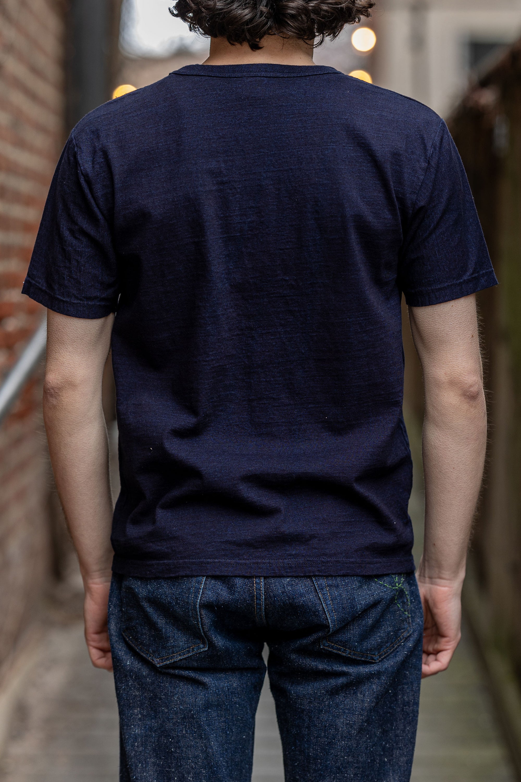 UES No. 16 Yarn-Dyed Indigo T-Shirt