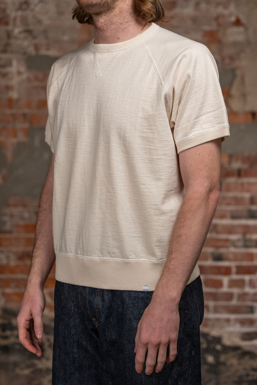 Omoto Denim 12.5oz Memphis Cotton T-Shirt - Natural