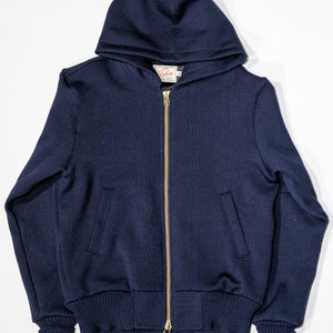 Dehen 1920 Full-Throttle Moto Hoodie - Dark Navy. laid on back