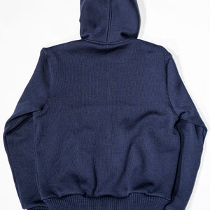 Dehen 1920 Full-Throttle Moto Hoodie - Dark Navy. laid on face