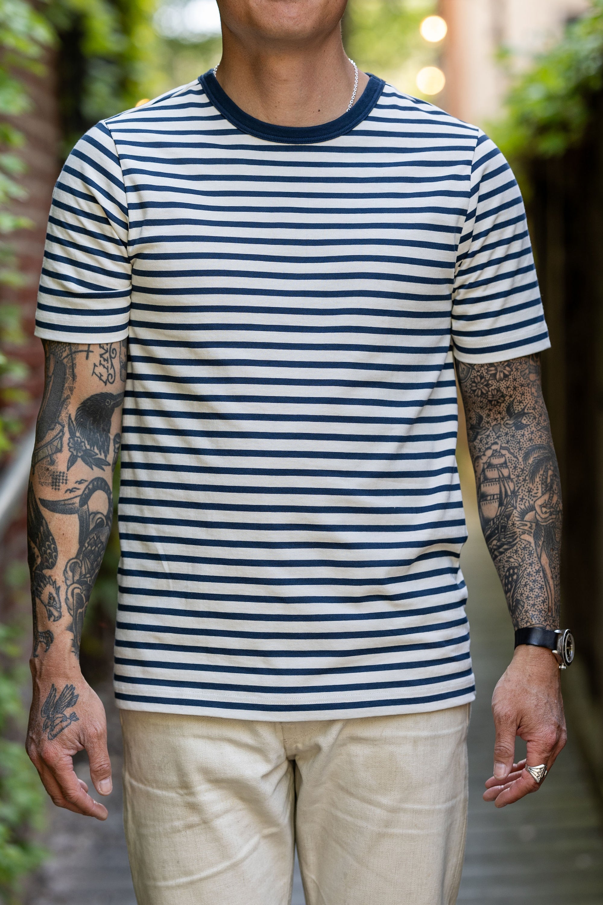 Merz b. Schwanen 2M14 Men's Relaxed Fit T-Shirt - Ink/Nature