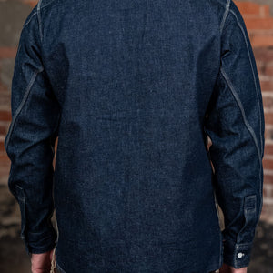 Samurai SJWS-SC02 Samurai Cotton Denim Work Shirt - Model Back