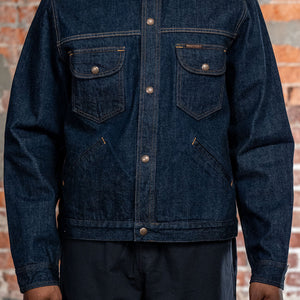 Indigofera Fargo Quarter - Vintage 70s Denim - Model Front