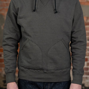 Samurai SWS-SC02 Japanese Cotton Sweat Hoody - Kuromame - Model Front