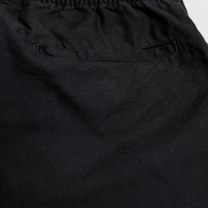 Hansen Garments Janik Casual Drawstring Shorts - Lava. Details of back pocket & waistband 