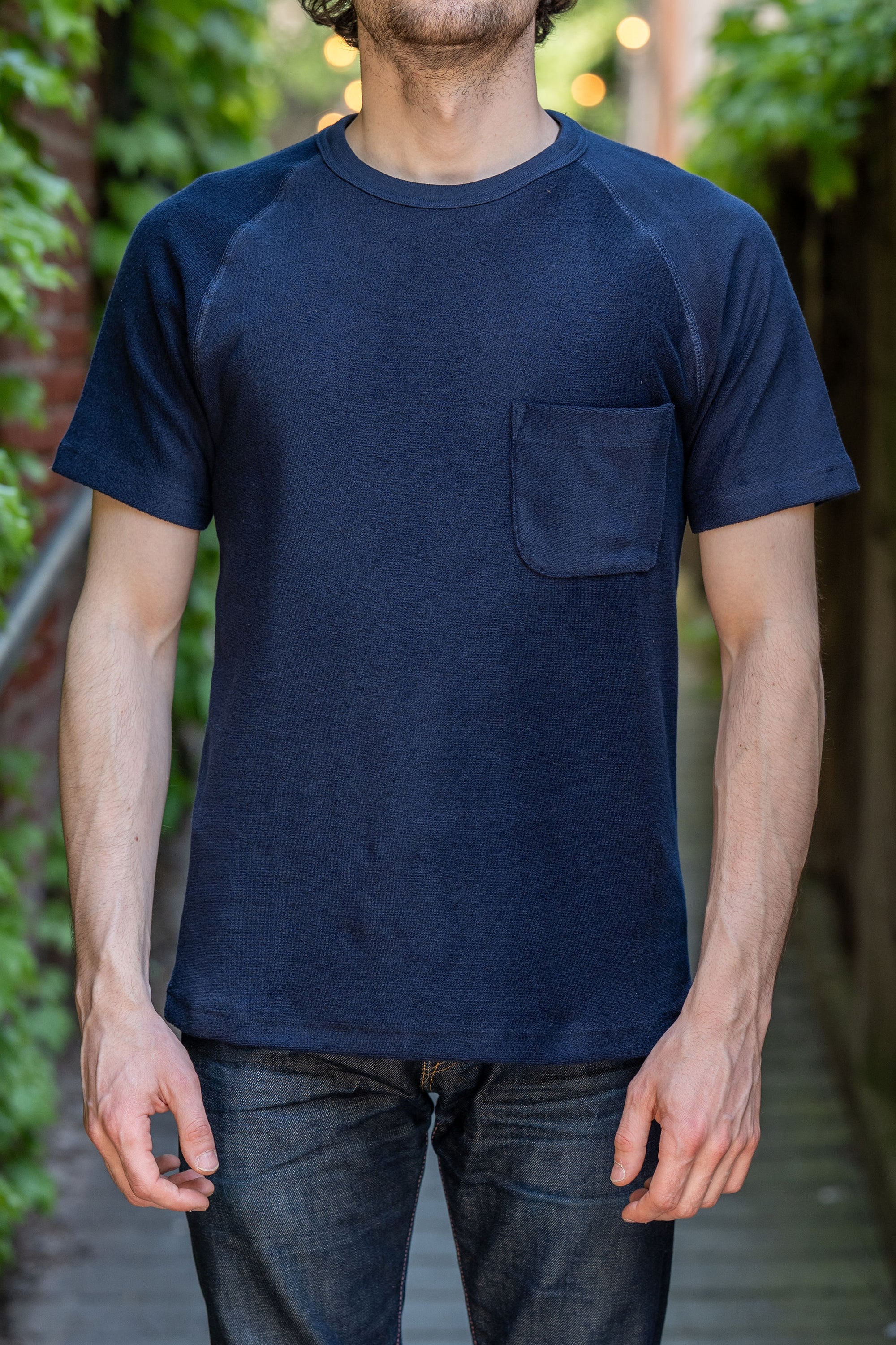 Heimat Textil Raglan Terry Tee - Ink
