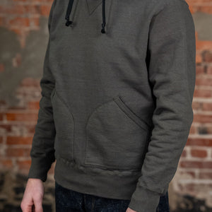 Samurai SWS-SC02 Japanese Cotton Sweat Hoody - Kuromame - Model Three Quarter View