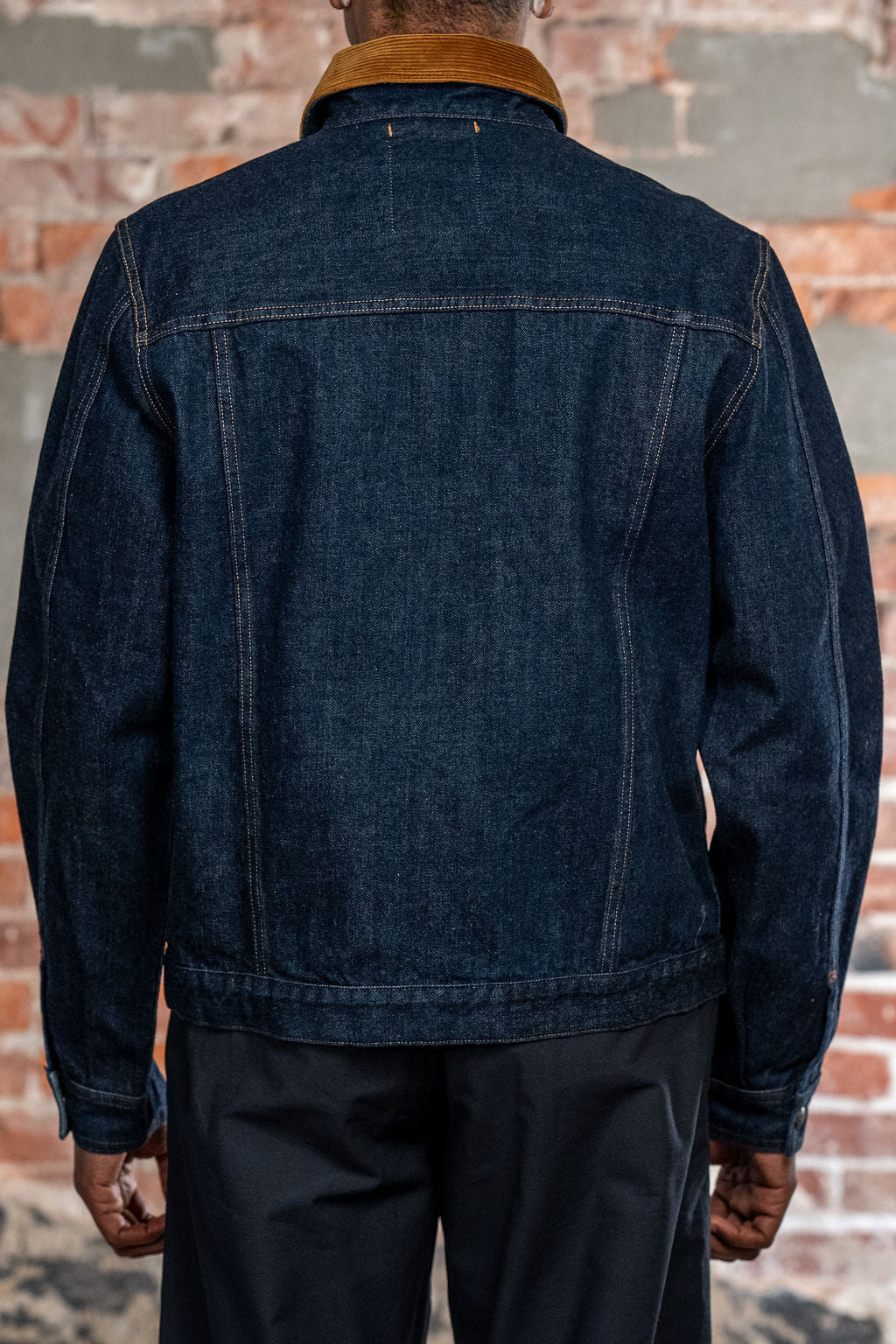 Indigofera Fargo Quarter - Vintage 70s Denim - Model Back