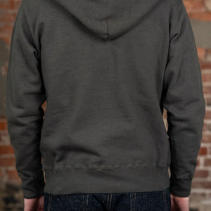 Samurai SWS-SC02 Japanese Cotton Sweat Hoody - Kuromame - Model Back