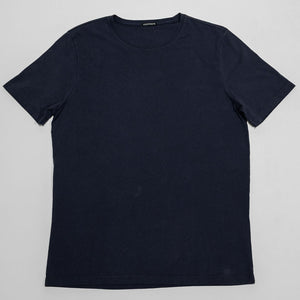Hansen Garments Julian Crew Neck T-Shirt - Indigo Like laid flat from the front