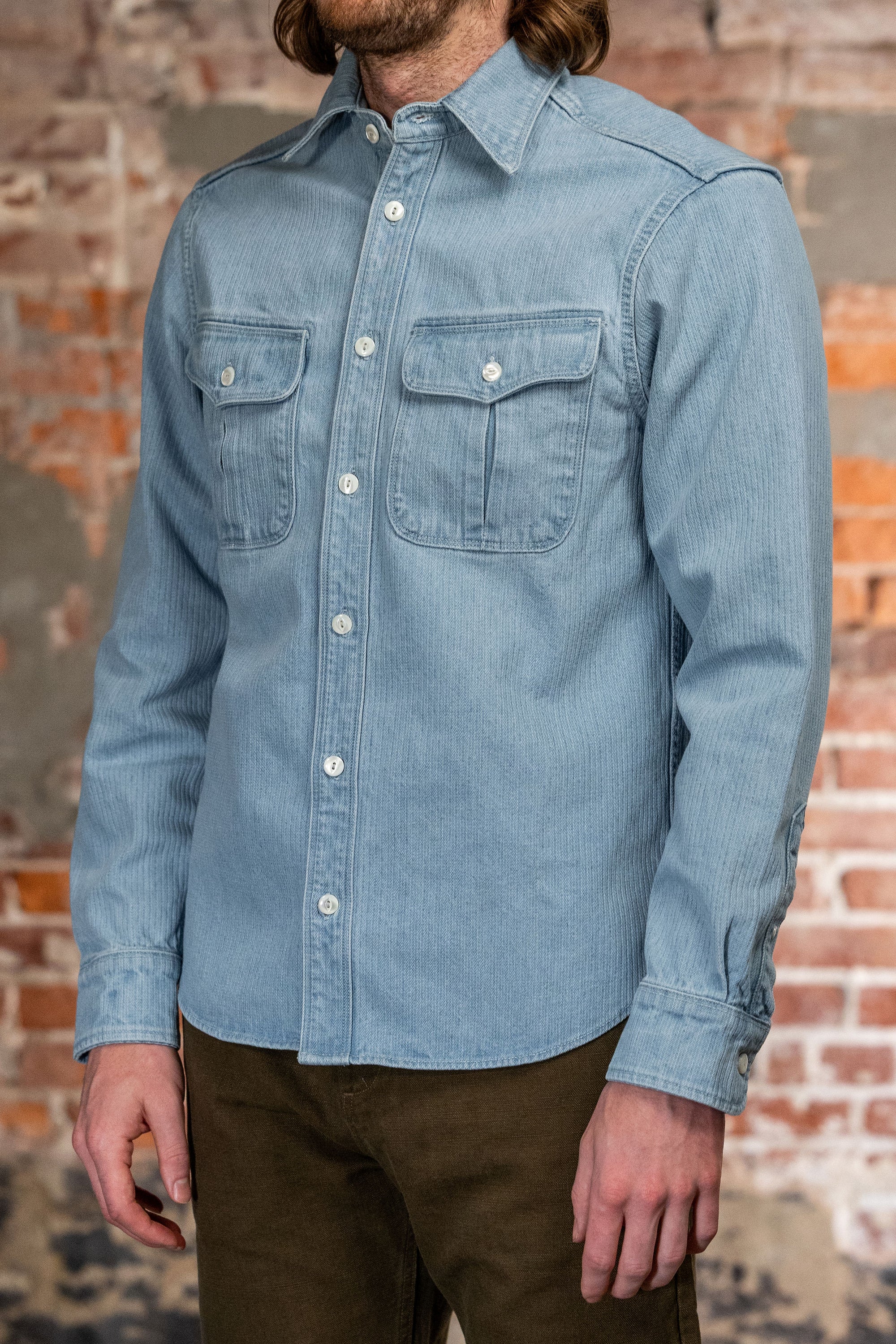 Freenote Cloth Rancho - Bleach Indigo Cord