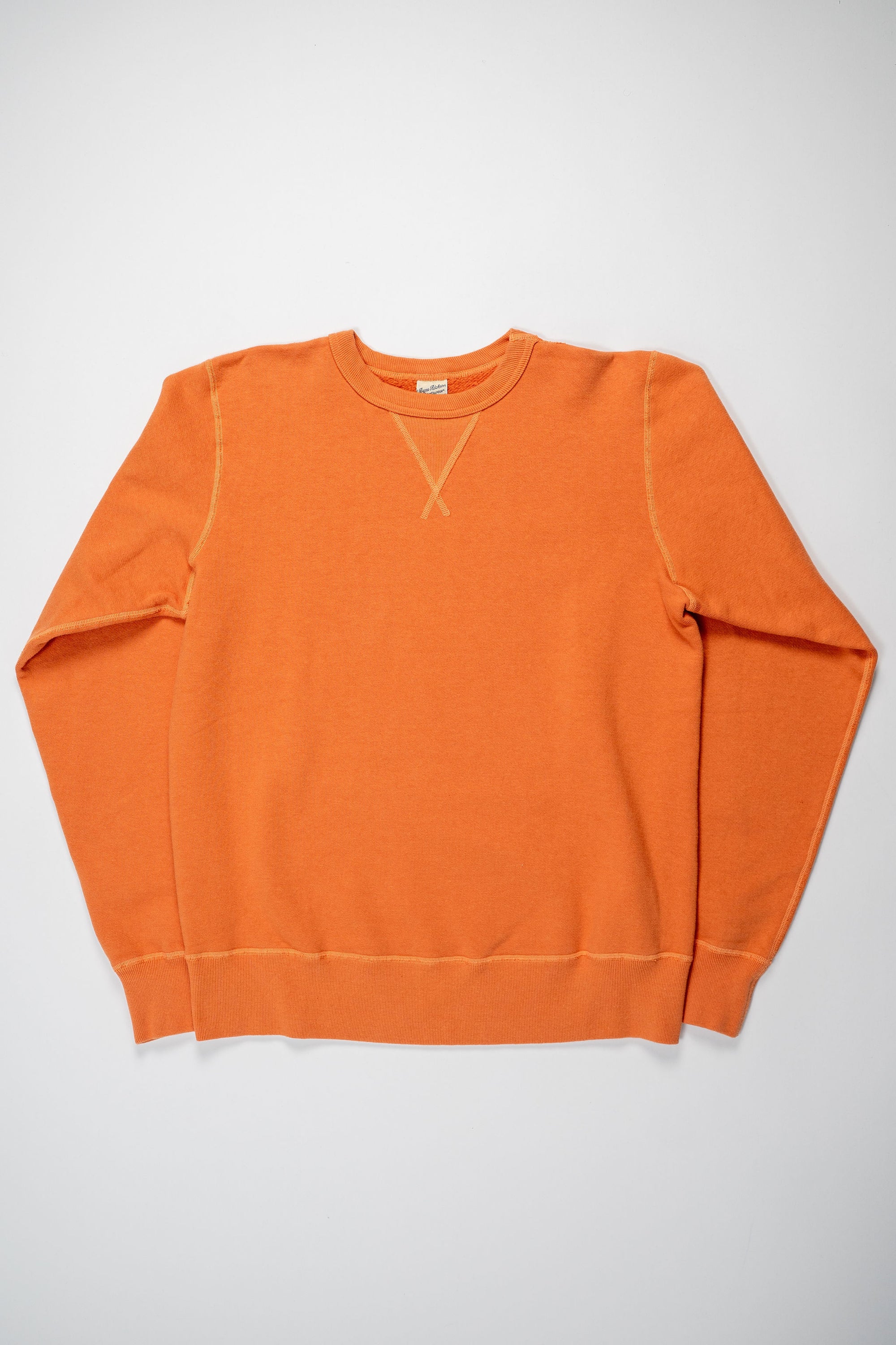 Buzz Rickson's BR65622 Set-in Crew Neck Sweatshirt - Orange