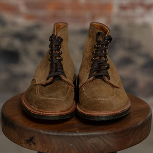 alden mocc toe boots - front view