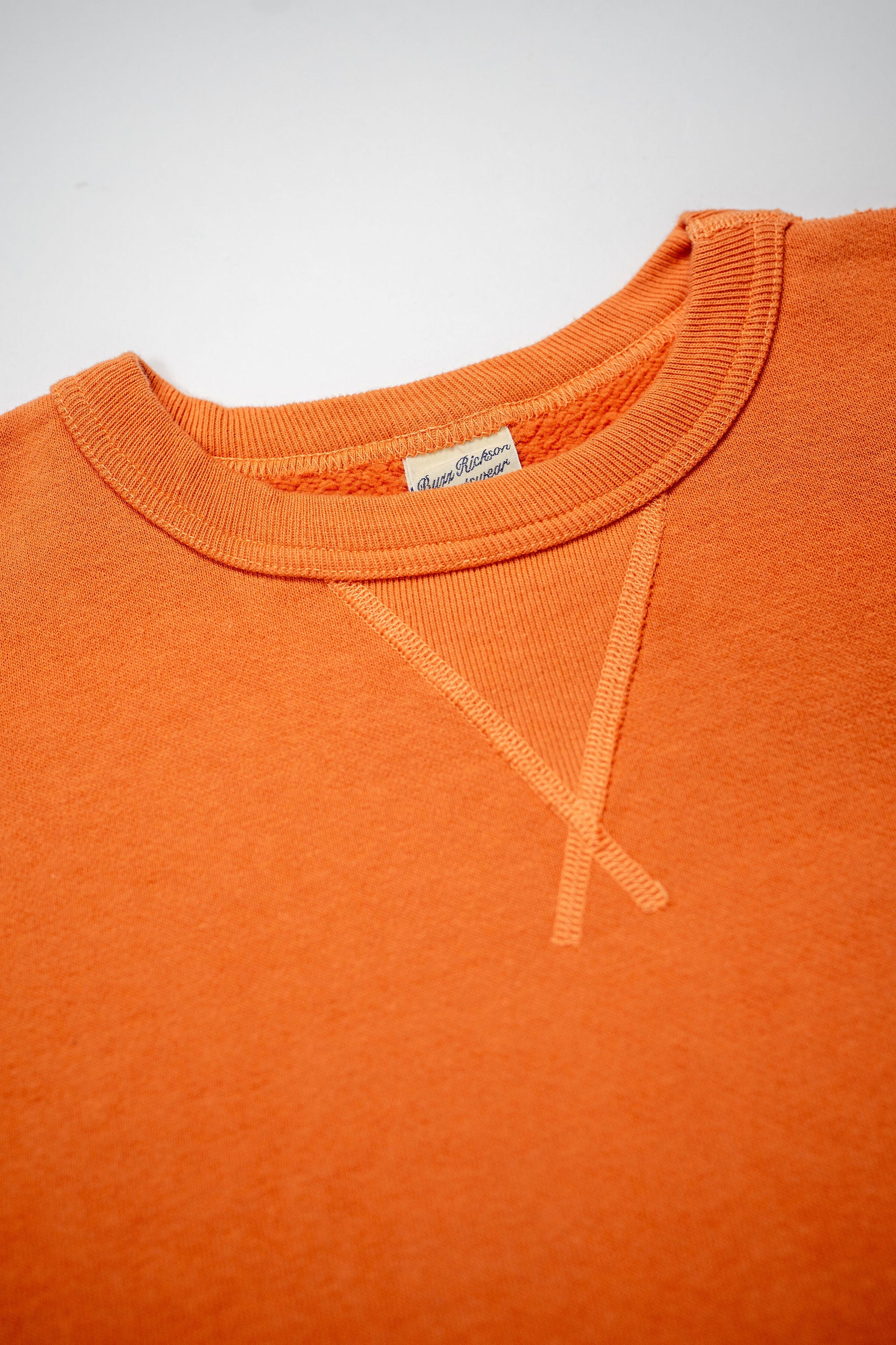 Buzz Rickson's BR65622 Set-in Crew Neck Sweatshirt - Orange